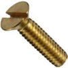 brass flat head slotted machine screw